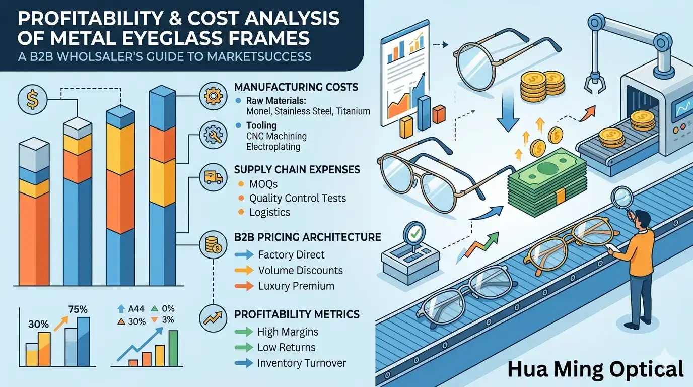Metal Eyeglass Frames: Profitability & Cost Analysis for Wholesalers