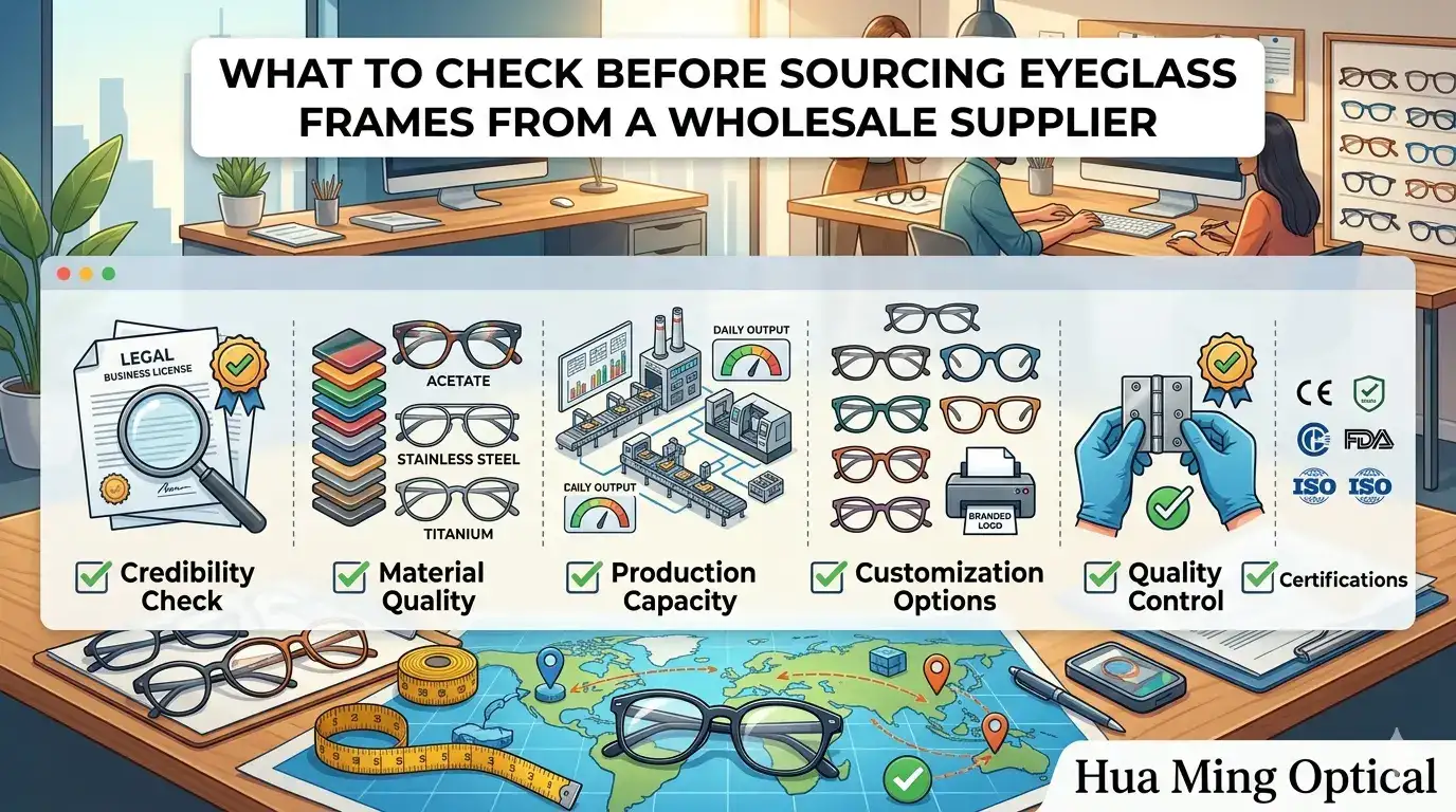 What to Check Before Sourcing Eyeglass Frames from a Wholesale Supplier