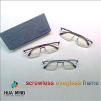 Screwless Eyeglass Frame