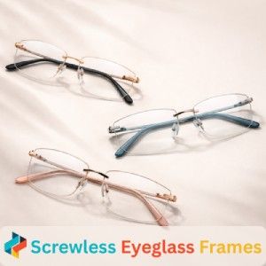 Screwless Eyeglass Frame