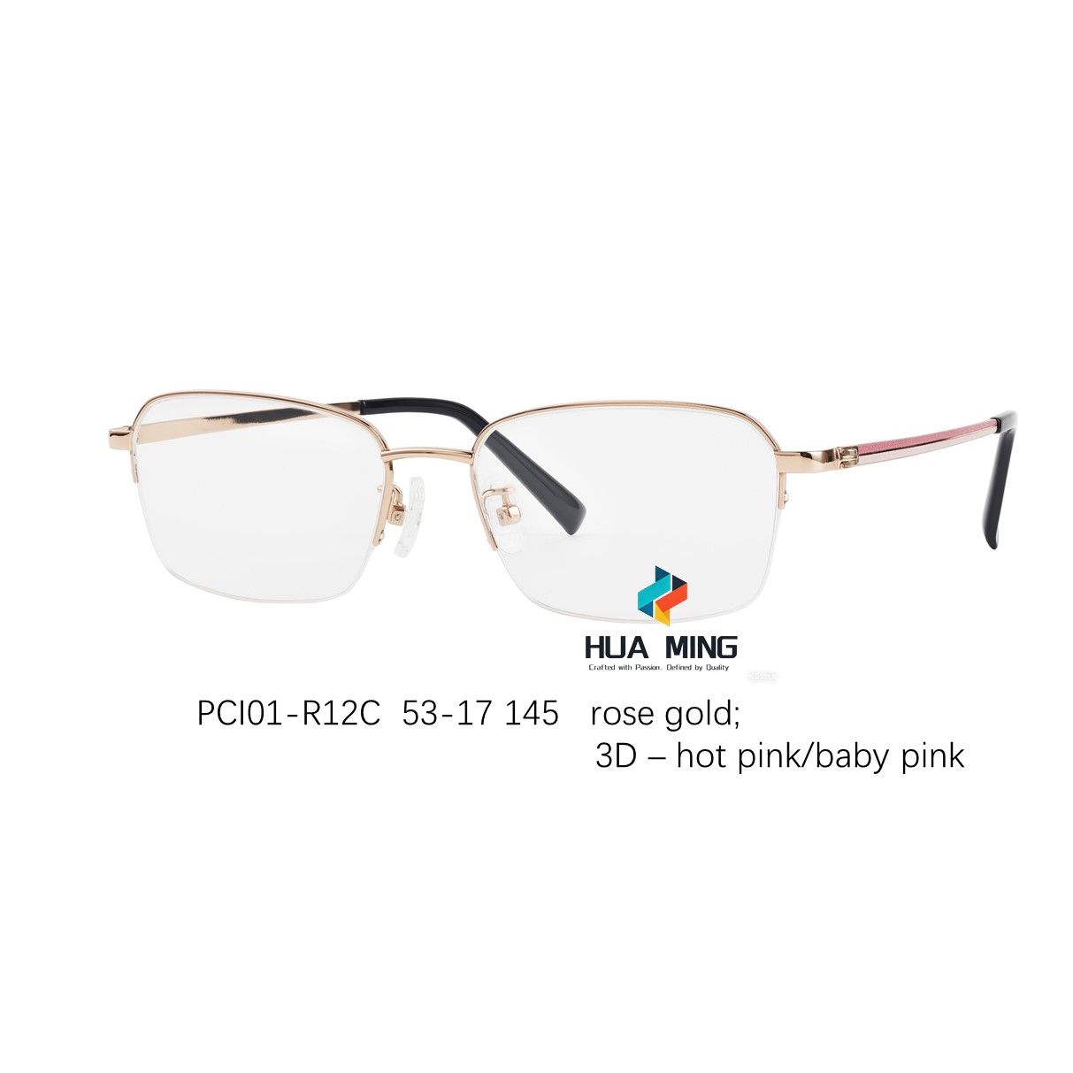 Hua Ming PCI01 titanium eyewear glasses frame