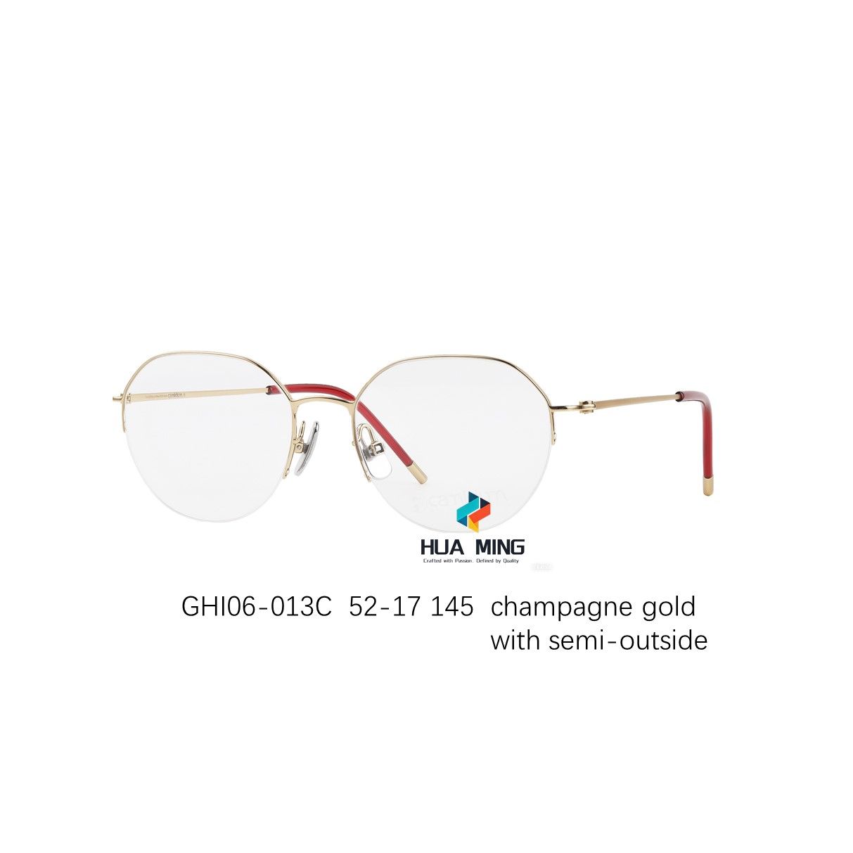 HUAMING GHI06 Minimalist Design eyeglasses frame