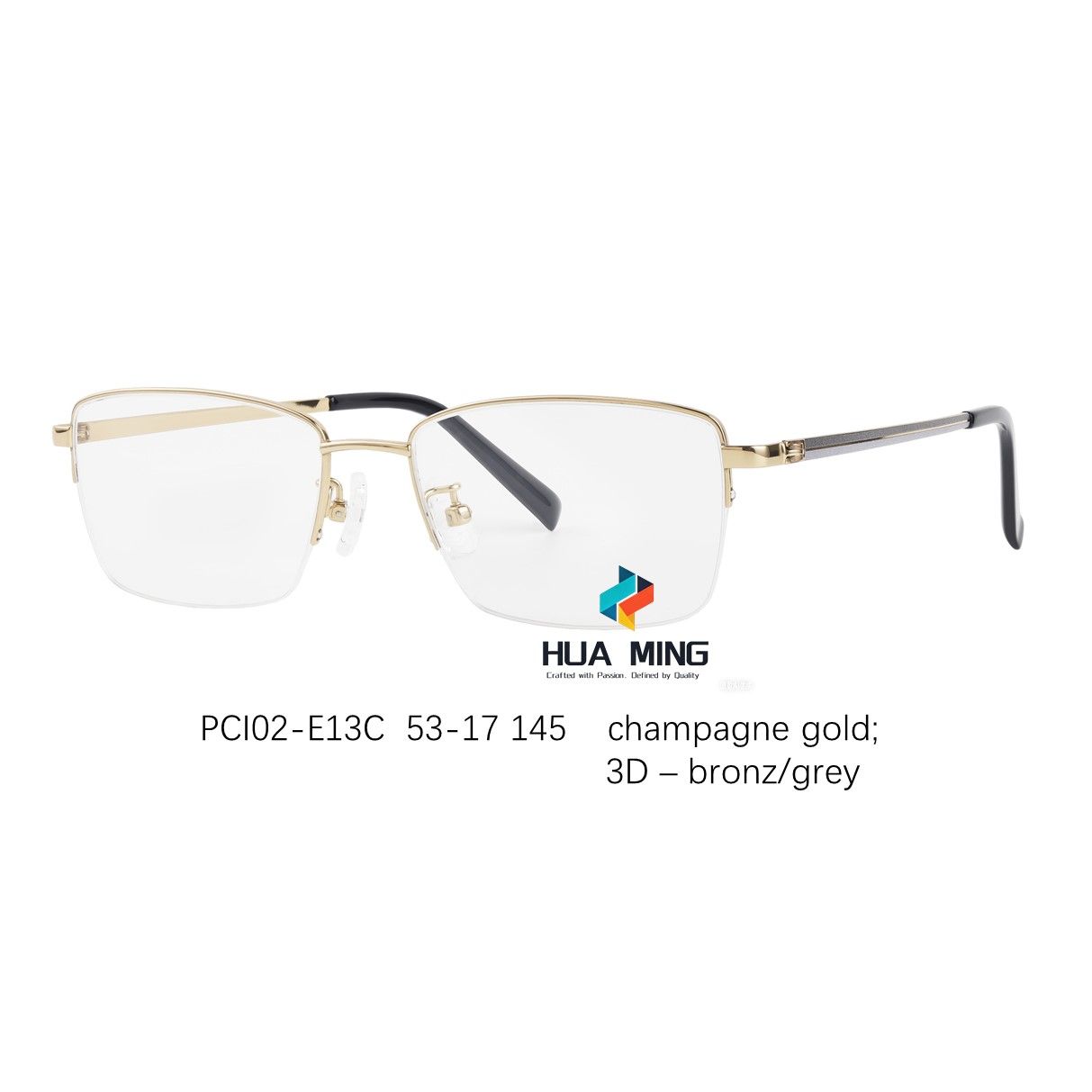 Hua Ming PCI02 titanium eyewear glasses frame